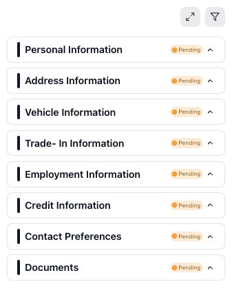 Contact Data Sections