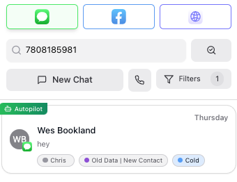 Conversations List Left Pane