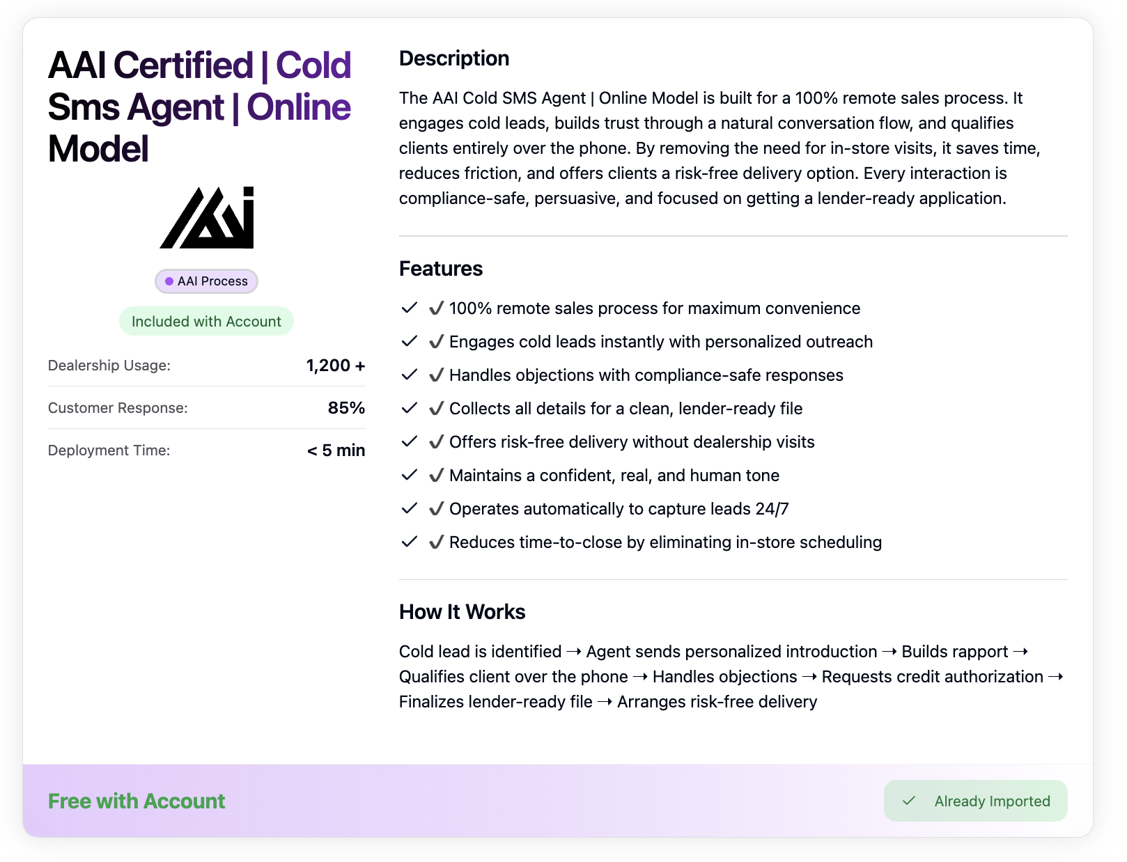 Marketplace View Item Details